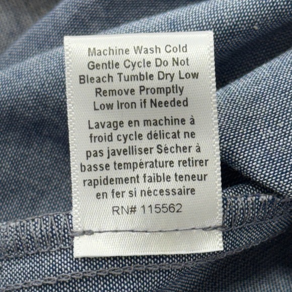 Likely Chambray Talcott Tie Front Bell Sleeve Top Blue Boho Beachy Medium NWT - Picture 12 of 12